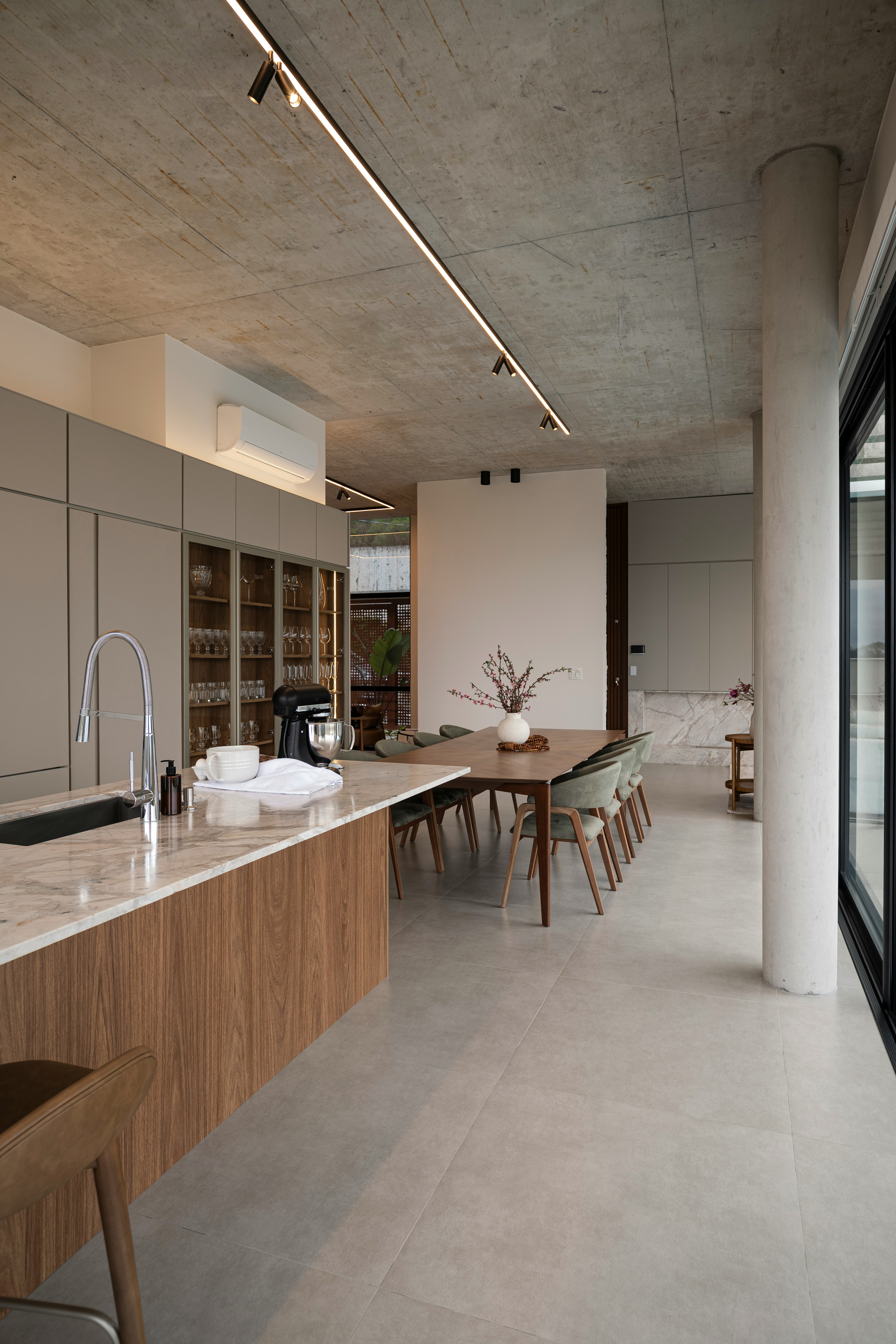 Contemporary renovated home interior